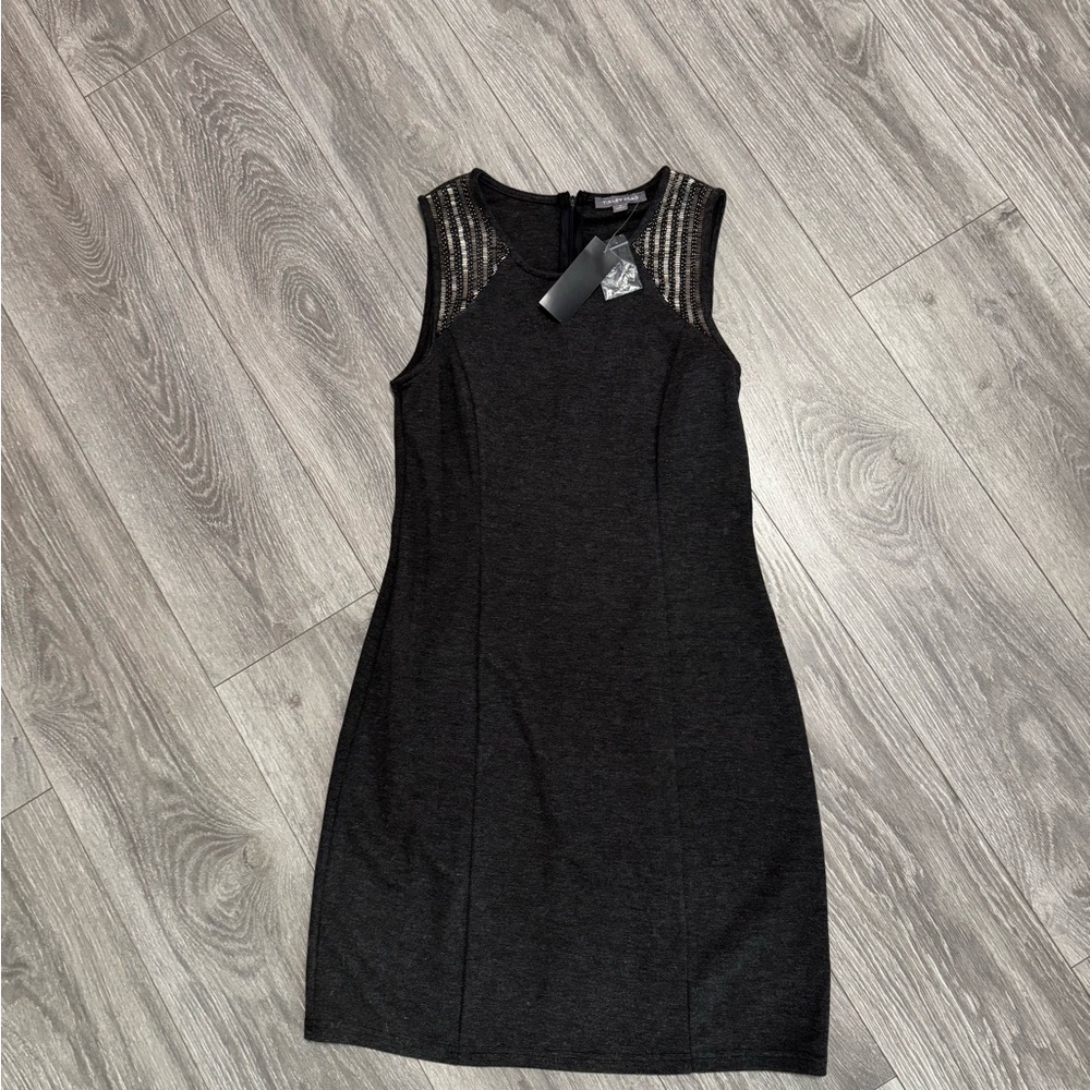 NWT Tinley Road Black Midi Dress with Silver Accents 🆕